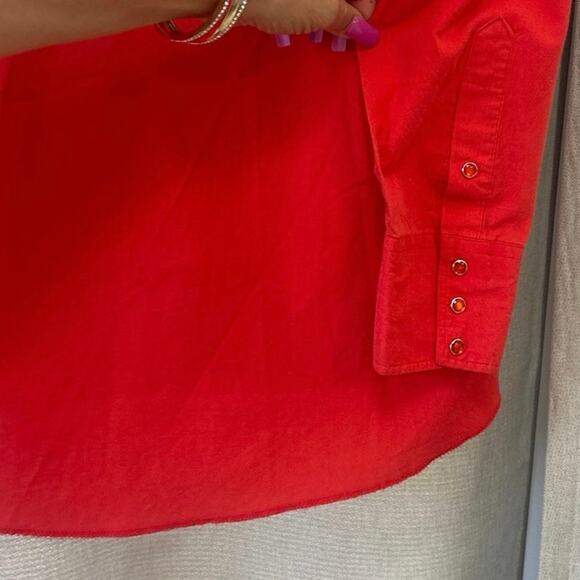 Vtg Panhandle Slim Red Rodeo  Western Shirt, Cowboy Dress Button Up Mens L USA - Picture 6 of 8